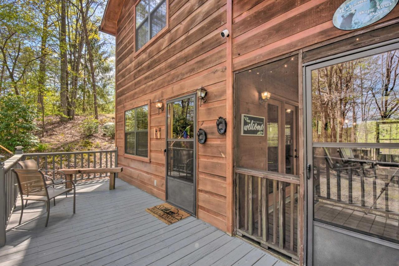Cozy Hiawassee Cabin With Fire Pit And Mtn Views! 외부 사진